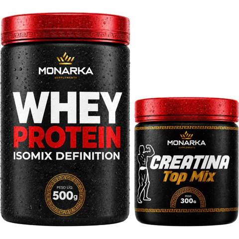 KIT Whey Protein Isolado Concentrado 500G + Creatina Monohidratada 300G