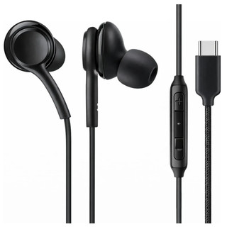 Fone Ouvido USB-C Tipo C Microfone Controle Volume Estéreo Grave Forte Cabo Nylon Resistente