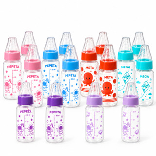 Kit Mamadeira Copo com bico de silicone 6un Chuquinha 80ml