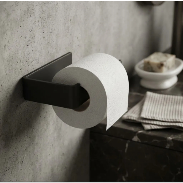 Porta Papel Higiênico Banheiro Lavabo Suporte de Parede com Adesivo fita 3m fixação