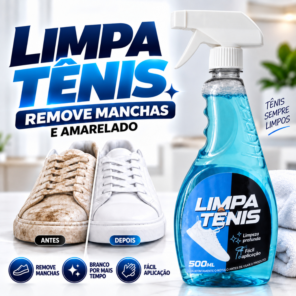 Limpa Tenis Provita Spray Premium 500ml Branco Novo Remove Encardido Amarelado Sujeira Pesada Odores