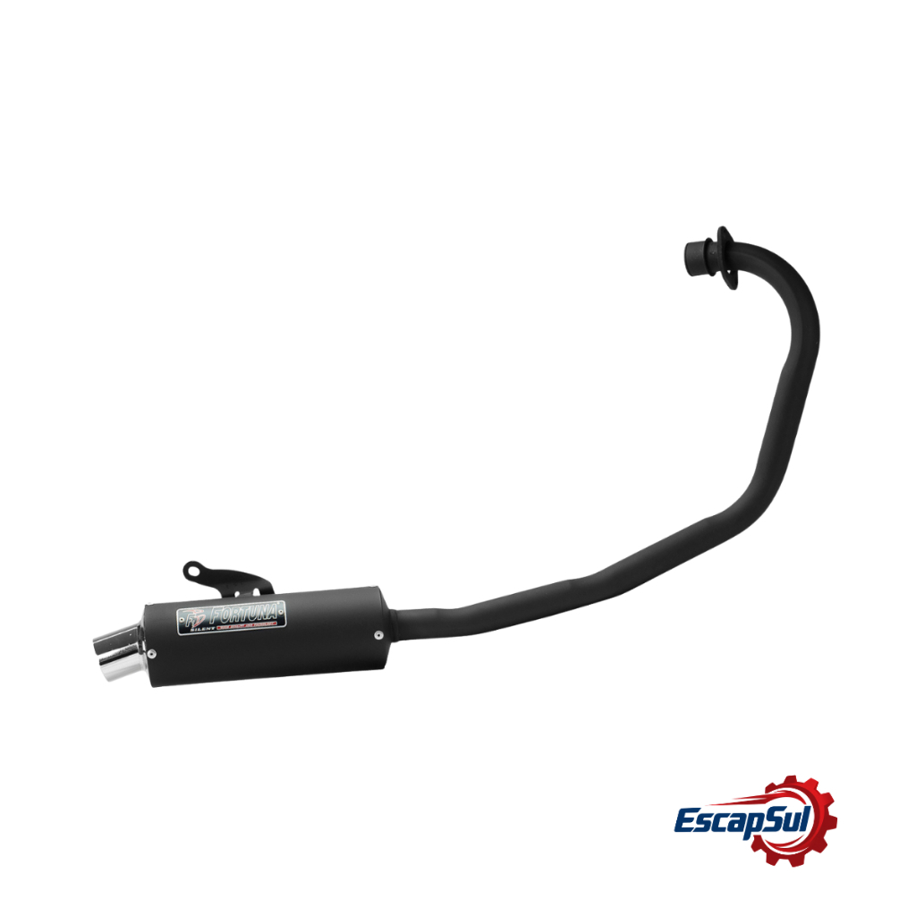 Escapamento Start 160/ Fan 160/Titan 160 Mini Turbo Fortuna Preto