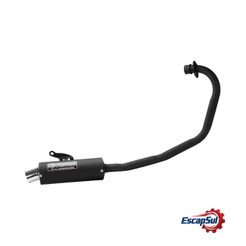 Escapamento Start 160/ Fan 160/Titan 160 Mini Turbo Fortuna Preto