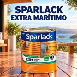 Extra Marítimo Verniz Sparlack Acetinado Base Água Balance Verniz Natural Incolor Premium Brilhante 3,6L