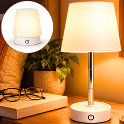 Abajur Led Quarto Luz De Leitura Noturna Usb Luminária Mesa Recarregável Sem Fio noite criado mudo