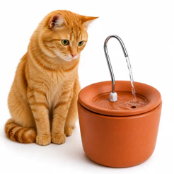 Bebedouro Fonte Cerâmica 2,5L Gatos e Cães Top 1