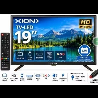 TV XION 19 polegadas l para trailers, caminhões e que sua alimentação seja a bateria corrente 12v bateria