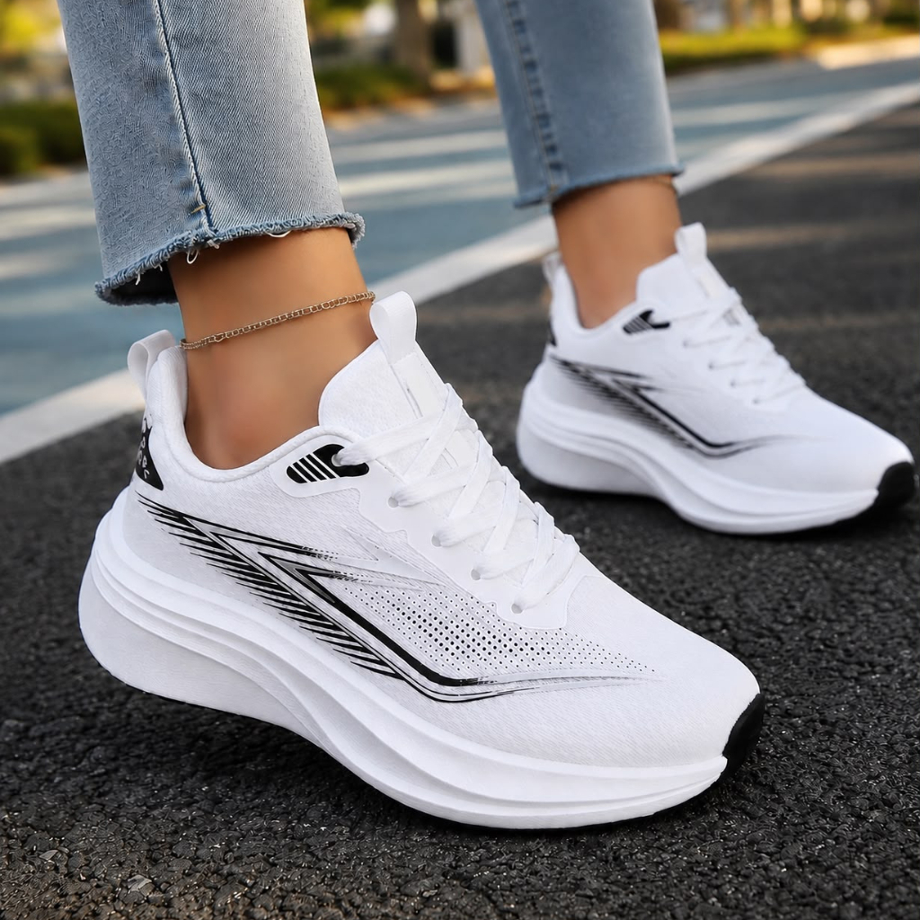 Tênis Feminino Pra Academia Caminhada Adulto pro dia a dia Leve e Macio Shoes Taylor Run do 34 ao 39