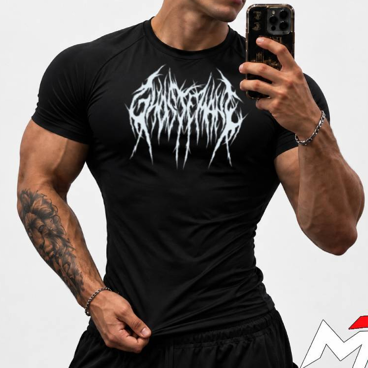 Camiseta Dry Fit Masculina Tribal Casual Respirável Academia Proteção UV Treino Corrida Caminhada +