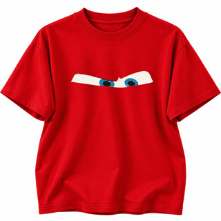 Camiseta Olhos de McQueen Desenho 100% Algodão Premium Gola Redonda