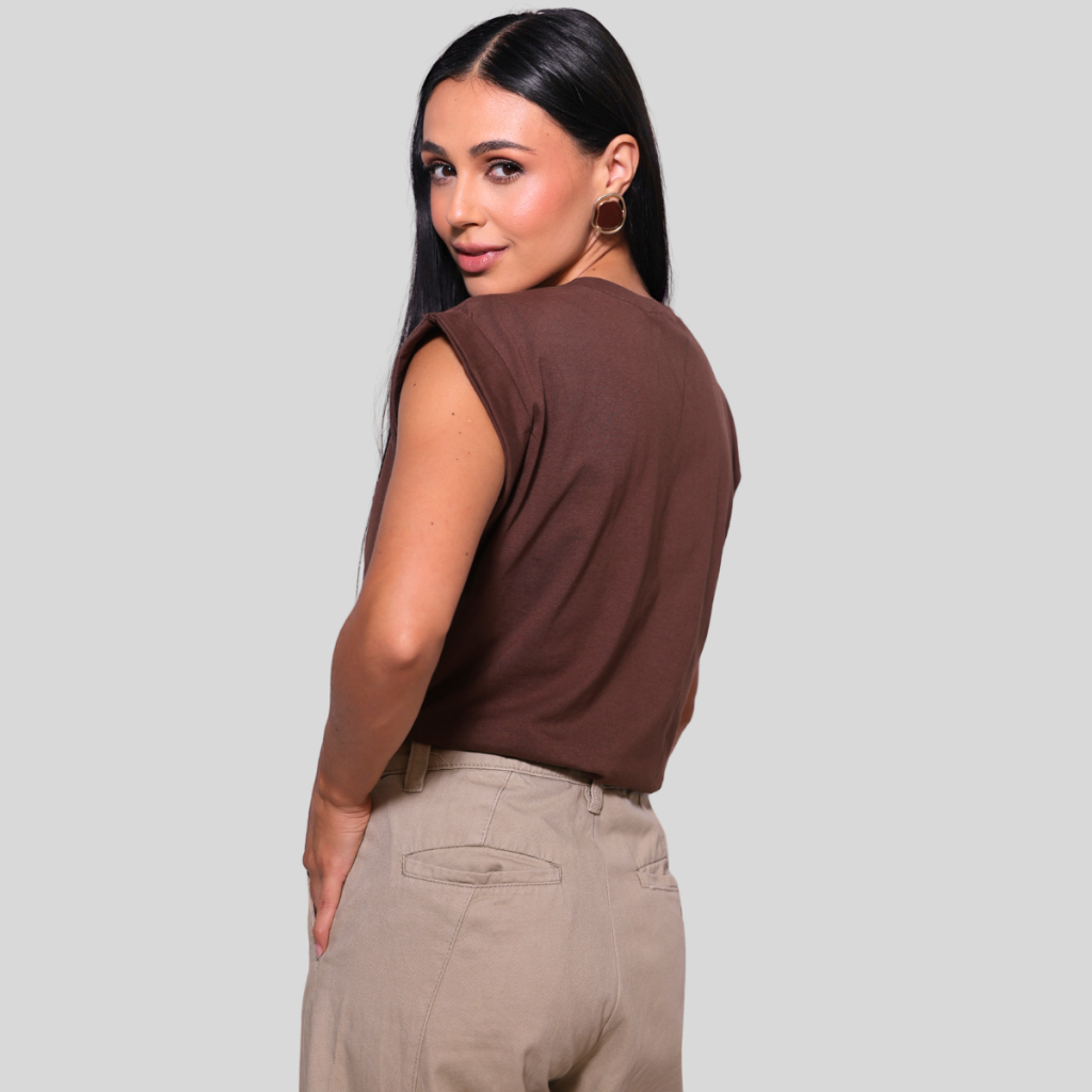 Kit 3 Blusas Regatas Femininas Muscle Tee T-Shirt 100% Algodão Básica Moda Casual Ajuste Perfeito — imagem 2 de 2