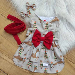 Vestido Verão com guia+ Par de Laços