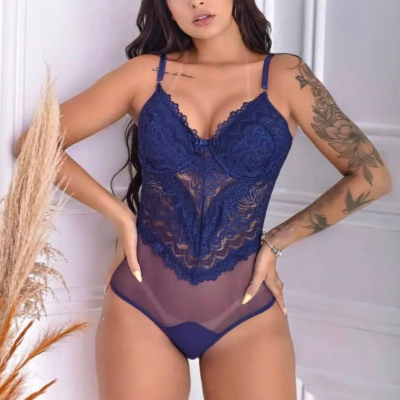 Body Bori De Renda Com Aro Blogueira Influencer Com Tulê Marca Dna