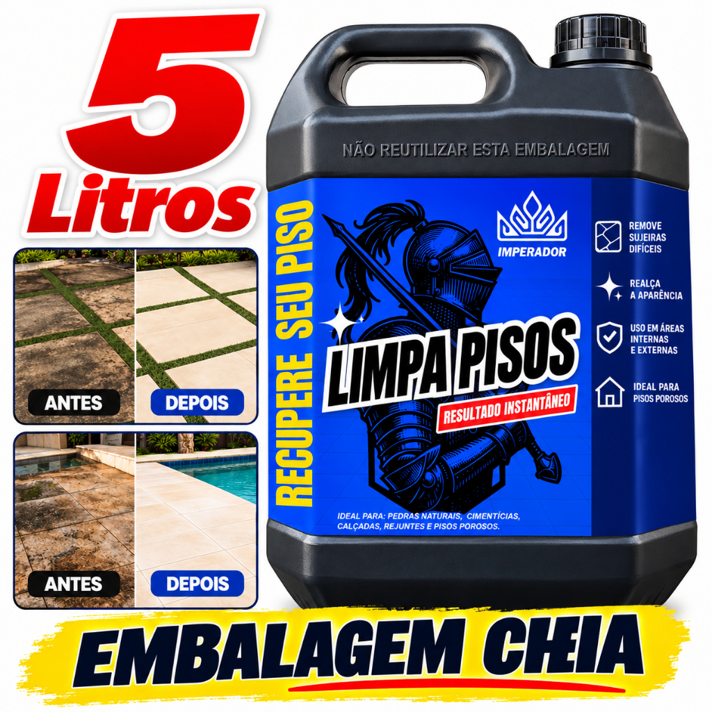 Renova Pisos Imperador Tira Encardido Sujidades Quintal Pedras Ceramicas