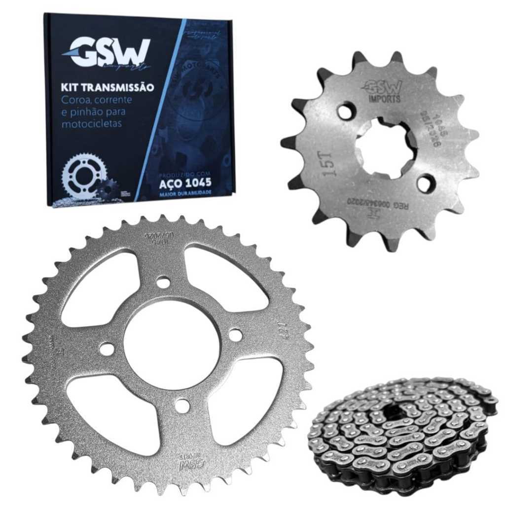 Kit Transmissão Relação Gsw Aço 1045 Haojue Master Ride 150 22/26