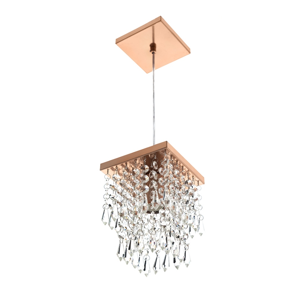 Pendente De Cristal Acrilico Spark Cobre Maravilhoso
