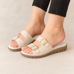 chinelo ortopédico feminino confortável para dores nos pés anatômico macio para trabalhar dia a dia