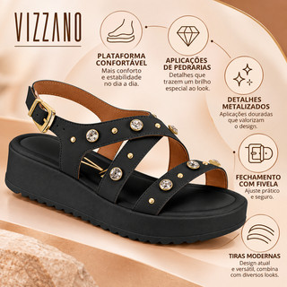 Sandália Feminina Papete Vizzano Lançamento VZ6492