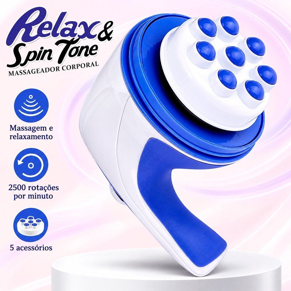 Drenagem Linfática Massageador Corporal 360º Orbital 110V Redutor de Medidas