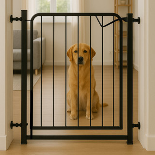 Portão Pet Grade Para Cachorro 68cm A 132cm Cercado de Proteção Promoção