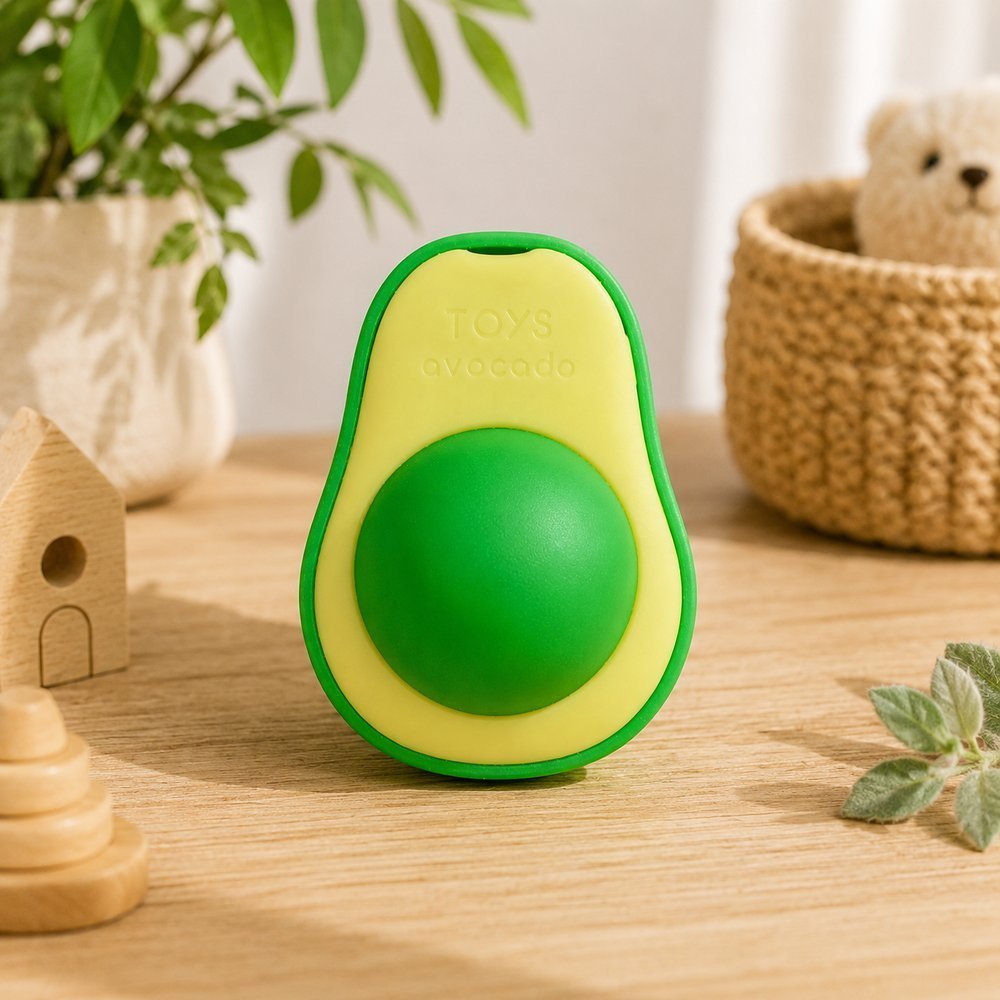 Brinquedo para Gatos com Catnip Natural - Abacate Interativo Antiestresse