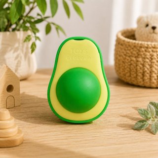 Brinquedo para Gatos com Catnip Natural - Abacate Interativo Antiestresse