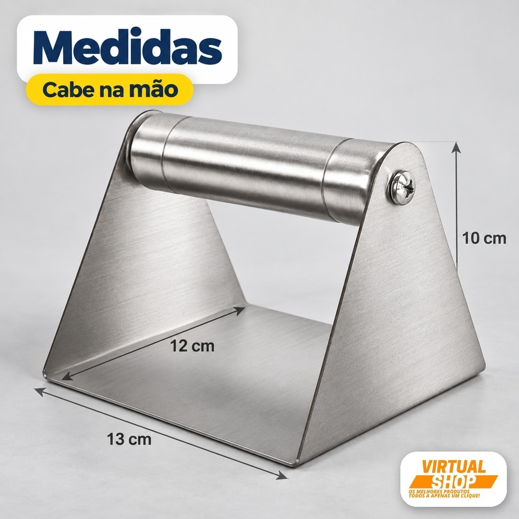 Prensa Smash Burger Hambúrguer Profissional Inox 304 — imagem 2 de 2