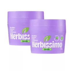 Kit Desodorante Em Creme Antitranspirante Herbíssimo Lavanda 55g (2 unidades)