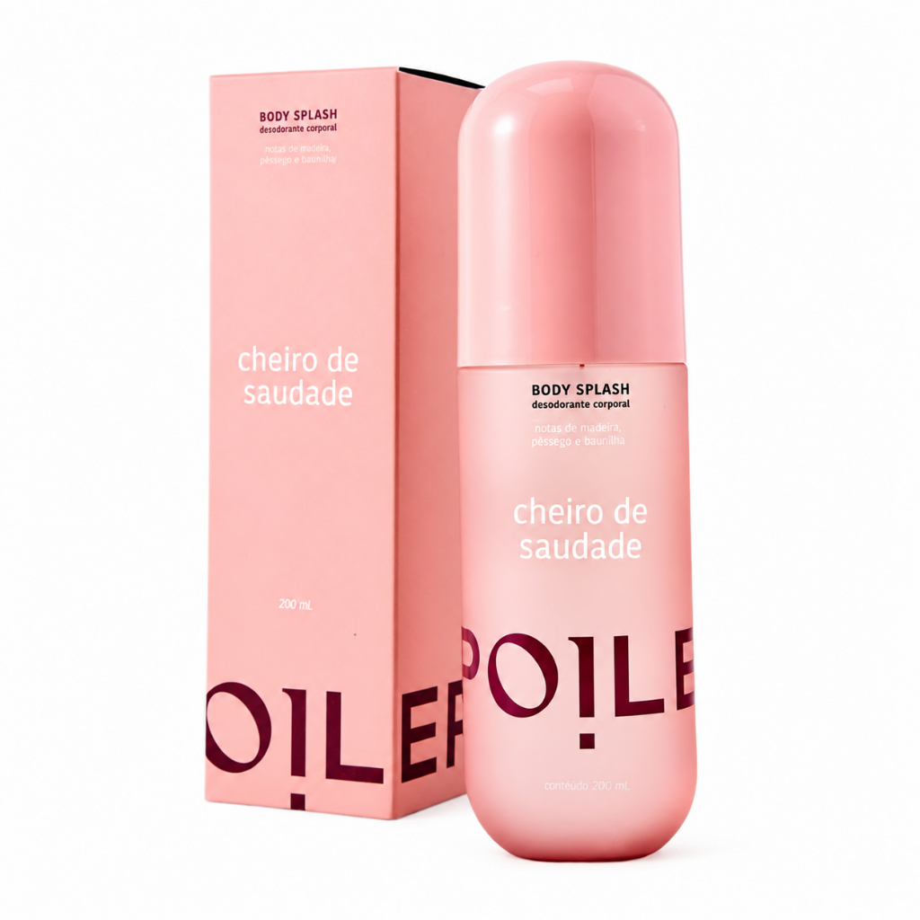 Body Splash Cheiro de Saudade Spoiler 200ml Fragrância Feminina Marcante Uso Corporal Diário