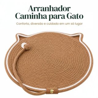 Arranhador Tapete Cama Gato Bolinha Interativo Brinquedo DudanPet + Brinde