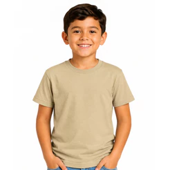 Camiseta Infantil Básica Menino Algodão Lisa 2 ao 10