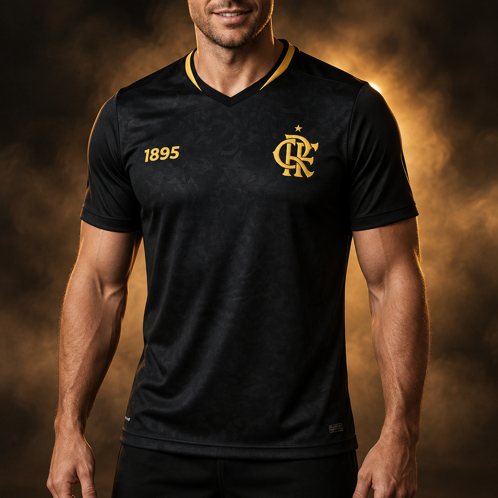 Imagem Camiseta Flamengo Masculino Brook 2025 Camisa Licenciada Oficial - Original