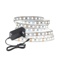 Fita Led 120 leds/m Ip20 12v 2835 Para Perfil Branco Quente/Neutro/Frio 5M Com Fonte Apollo