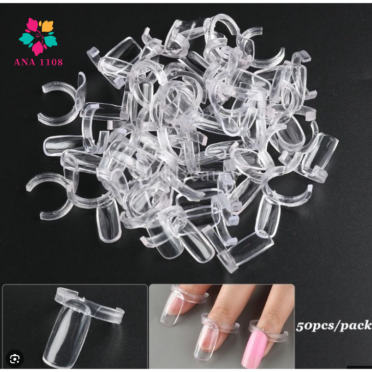 ANA1108 Kit Anel Mostruário para Esmaltes 50 Unidades Transparente/BRANCO