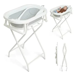 Banheira de bebe Banheira Banheira com suporte para bebê Banheira dobrável Banheira bebê Pipdip