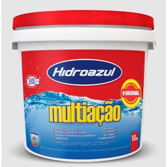 Cloro Granulado Multiação Hidroazul 10kg: Desinfecção Completa e Proteção UV