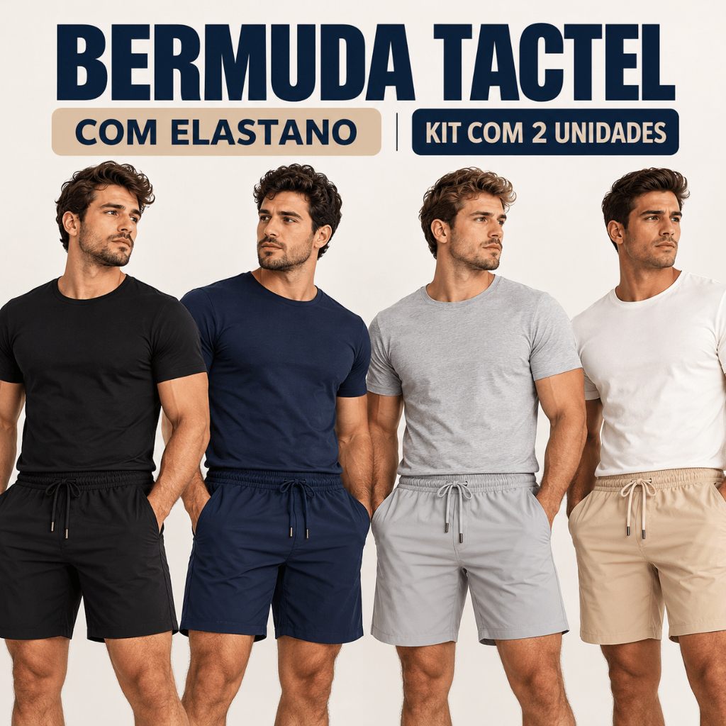 Kit 2 Shorts  Masculinos Tactel Com Elastano kit com duas bermudas masculinas short de praia ou academia masculino