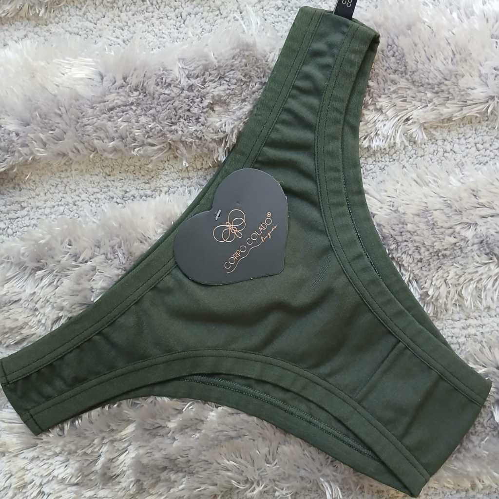 kit 3 calcinha corpo colado algodão premium confort dia a dia