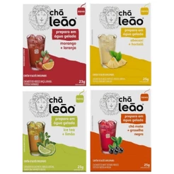 Kit 4 Chás Leão Preparo Em Água Gelada