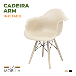 Cadeira Charles Eames ARM Design Moderno em Polipropileno para Cozinha e Escritório
