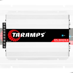 Módulo Amplificado Taramps Ds 800x4 800w Para Carro Rms 4 Canais 2 Ohms