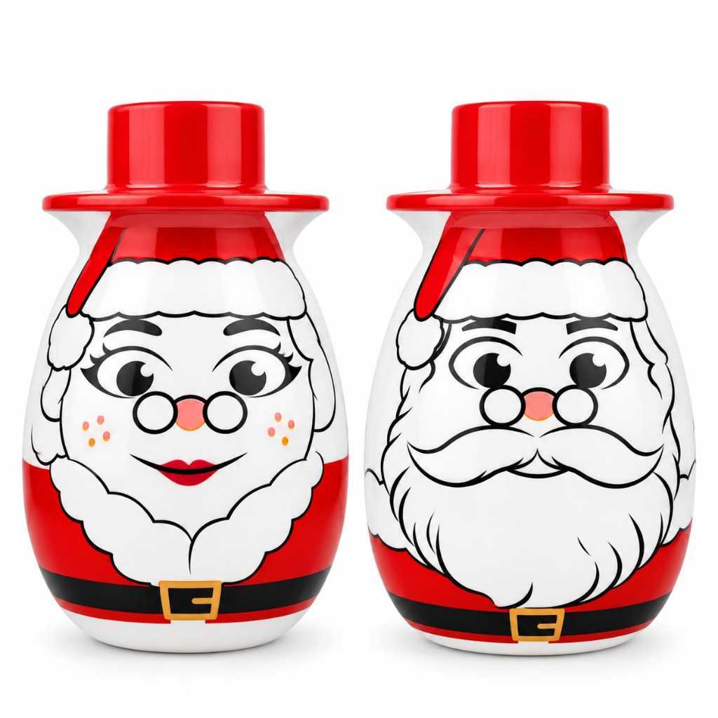 KIT 2 SALEIROS PAPAI E MAMÃE NOEL