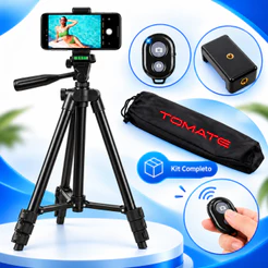 Tripé Profissional Com Suporte de Celular e Controle Shuter Bluetooth Tomate Original