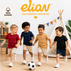 Camiseta Menino Elian ORIGINAL Camiseta Masculina infantil Camiseta Juvenil Elian Casual Passeio