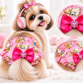 Calcinha 1unid. Roupa Cachorro Pós Cirúrgica Castração Cio