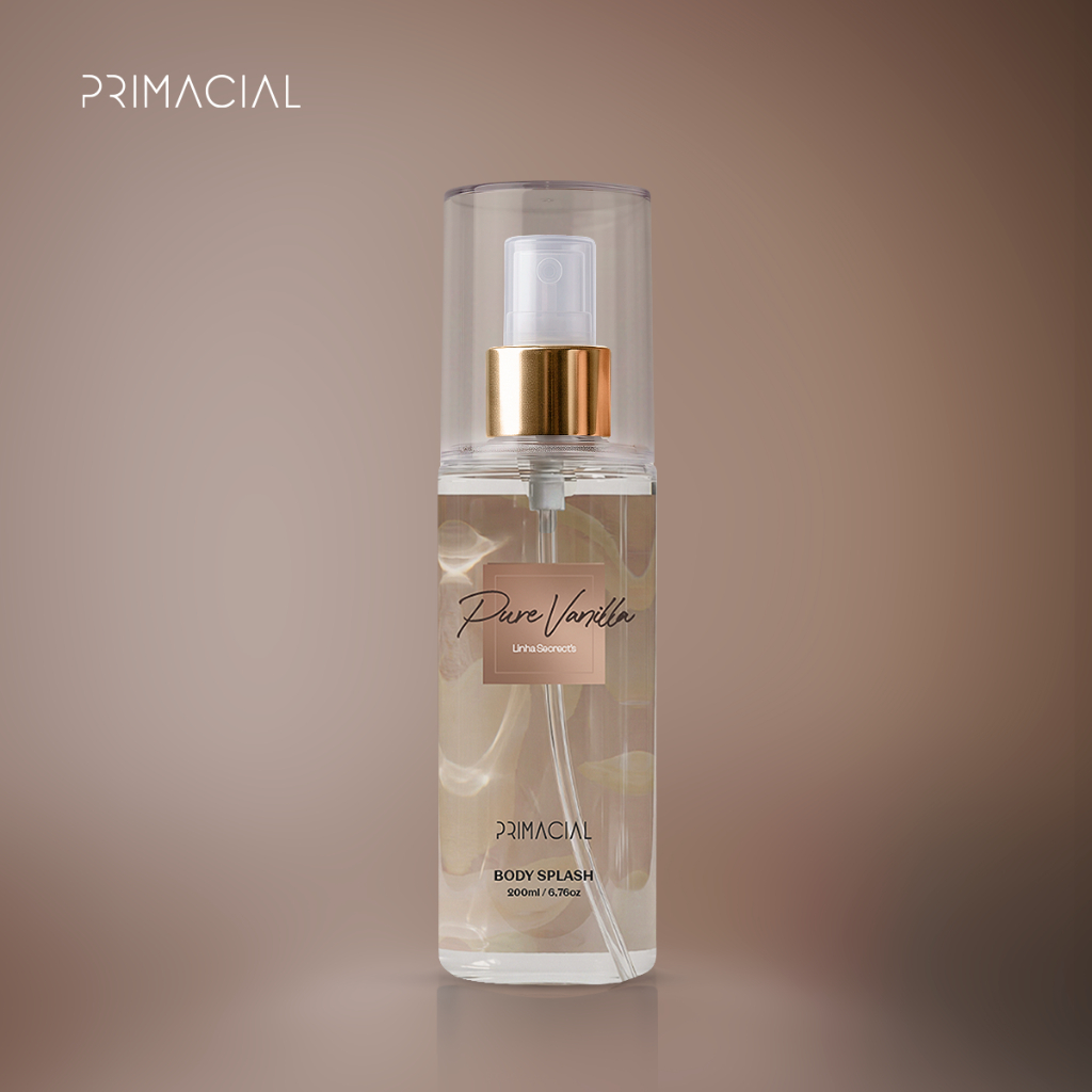 BODY SPLASH FEMININO PURE VANILLA 200ML - PRIMACIAL PERFUME DOCE ABAUNILHADo