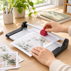 Refiladora de Papel A4 MECOLOUR Guilhotina Cortador de Papel para Escritório Escola e Artesanato