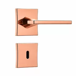Fechadura para Porta Interna Stam Modelo Antares 3000 Rose Gold Inox Luxo