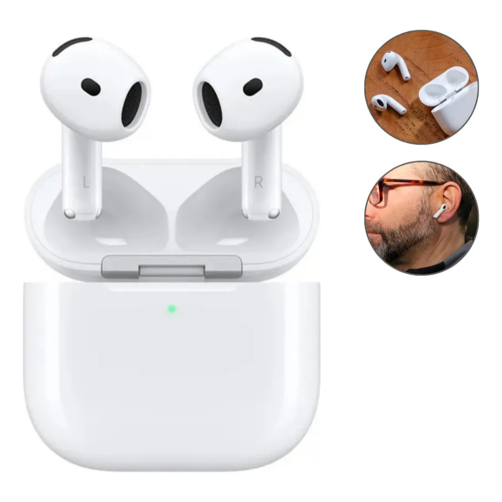 Fone de Ouvido Bluetooth 5.3 TWS PRO 4 2026 Sem Fio Semi-Intra-Auricular Touch com Microfone Resistente a Respingos