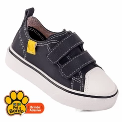 Tenis Infantil Casual Menino FreeStyle KLIN - Preto